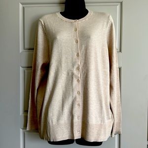 Torrid Beige/Cream color button up sweater